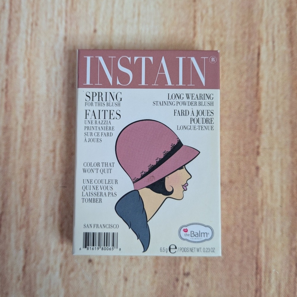 Instain Long Wearing Staining Powder Blush Houndstooth By the Balm 6.5g New